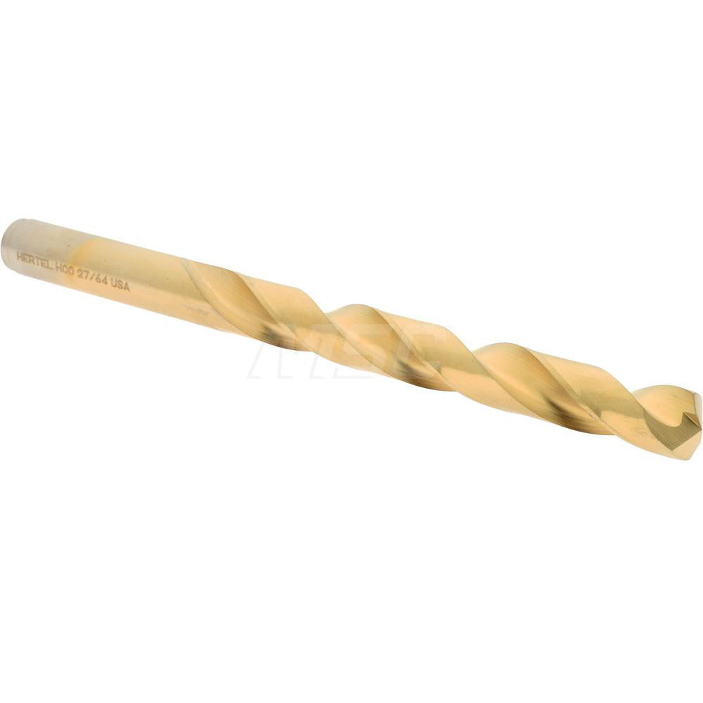 Hertel 04141180 Jobber Length Drill Bit 27/64" (0.4219) Dia, 135 deg, Cobalt