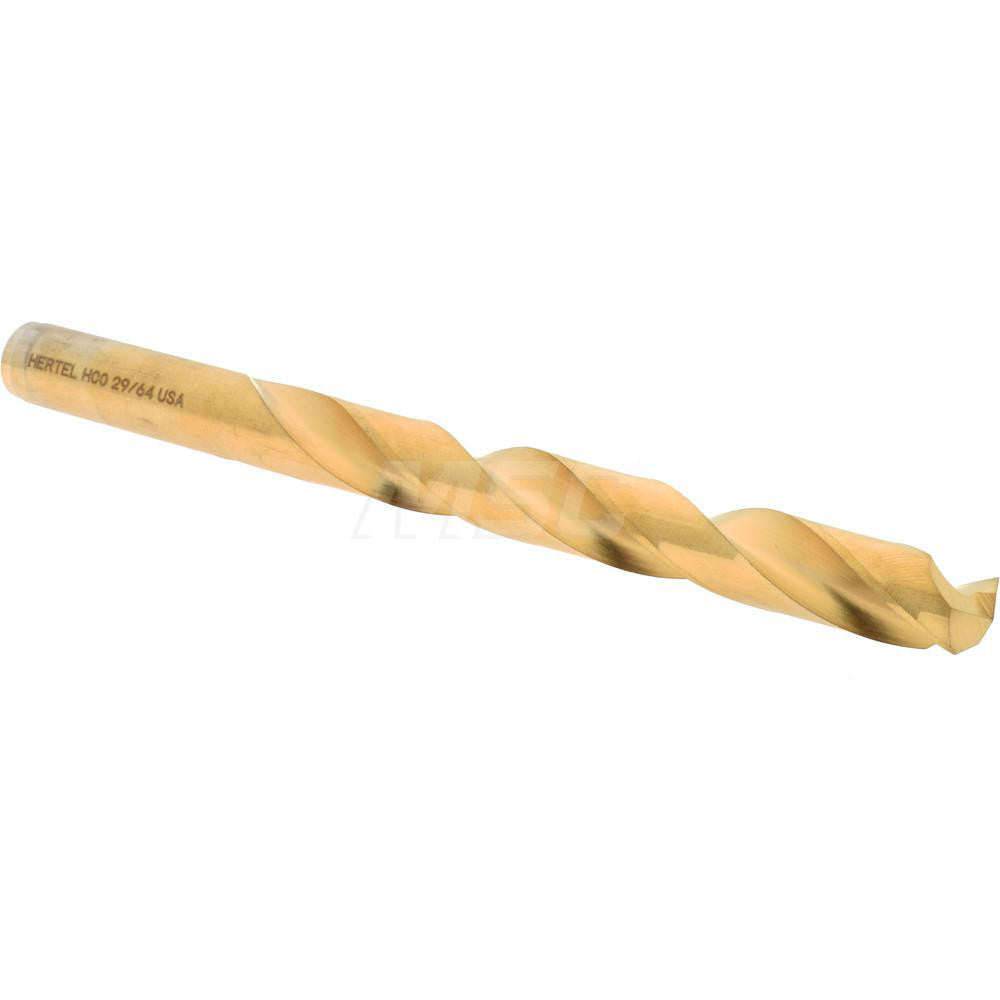 Hertel 04141206 Jobber Length Drill Bit 29/64" (0.4531) Dia, 135 deg, Cobalt