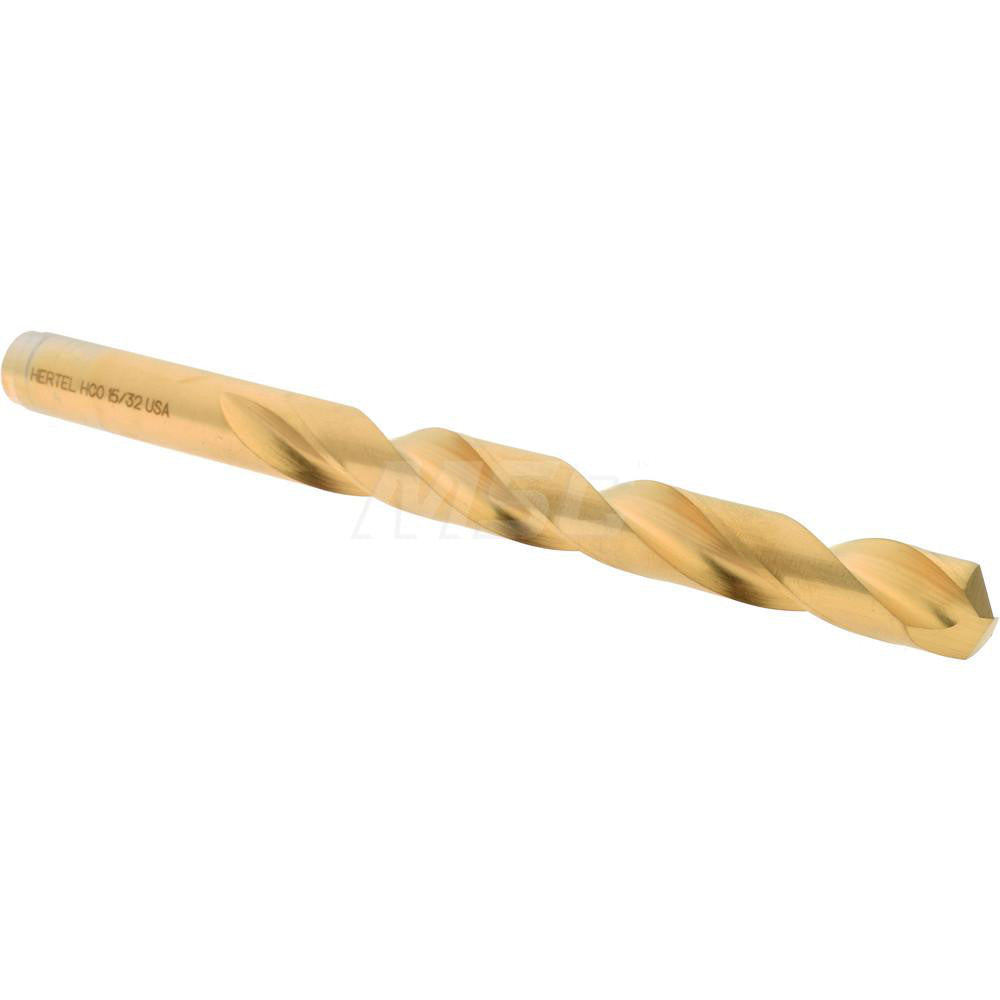 Hertel 04141214 Jobber Length Drill Bit 15/32" (0.4688) Dia, 135 deg, Cobalt