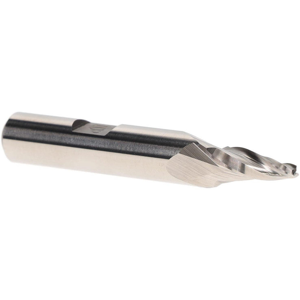 AWARD CUTTER CO., INC. T-102 Tapered End Mill 10 deg Angle per Side, 3/32" Small Dia, 1/2" LOC, 3 Flute, High Speed Steel, Square End