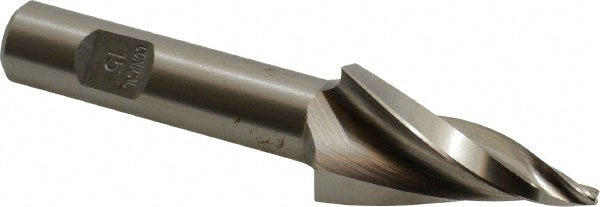 AWARD CUTTER CO., INC. V-106A Tapered End Mill 15 deg Angle per Side, 3/32" Small Dia, 1-1/2" LOC, 3 Flute, High Speed Steel, Square End