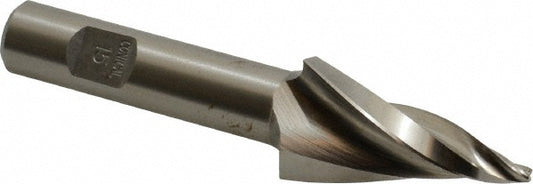 AWARD CUTTER CO., INC. V-106A Tapered End Mill 15 deg Angle per Side, 3/32" Small Dia, 1-1/2" LOC, 3 Flute, High Speed Steel, Square End