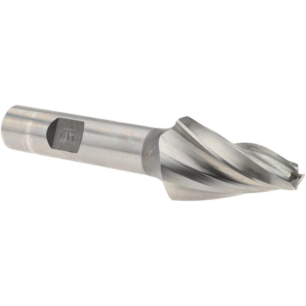 Award Cutter Co., Inc. V-405A Tapered End Mill 15 deg Angle per Side, 1/4" Small Dia, 1-1/4" LOC, 3 Flute, High Speed Steel, Square End