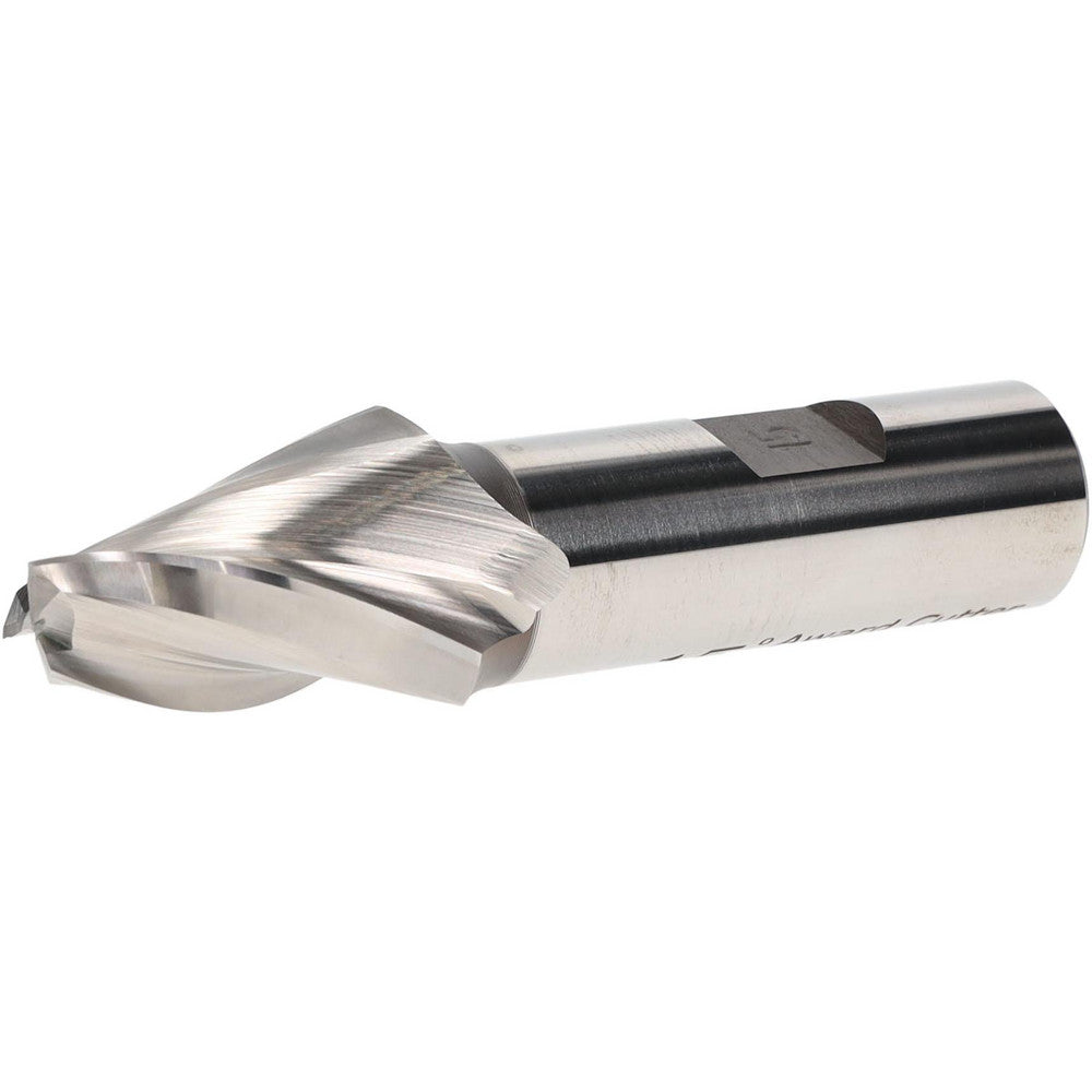 AWARD CUTTER CO., INC. V-605 Tapered End Mill 15 deg Angle per Side, 3/8" Small Dia, 1-1/4" LOC, 3 Flute, High Speed Steel, Square End
