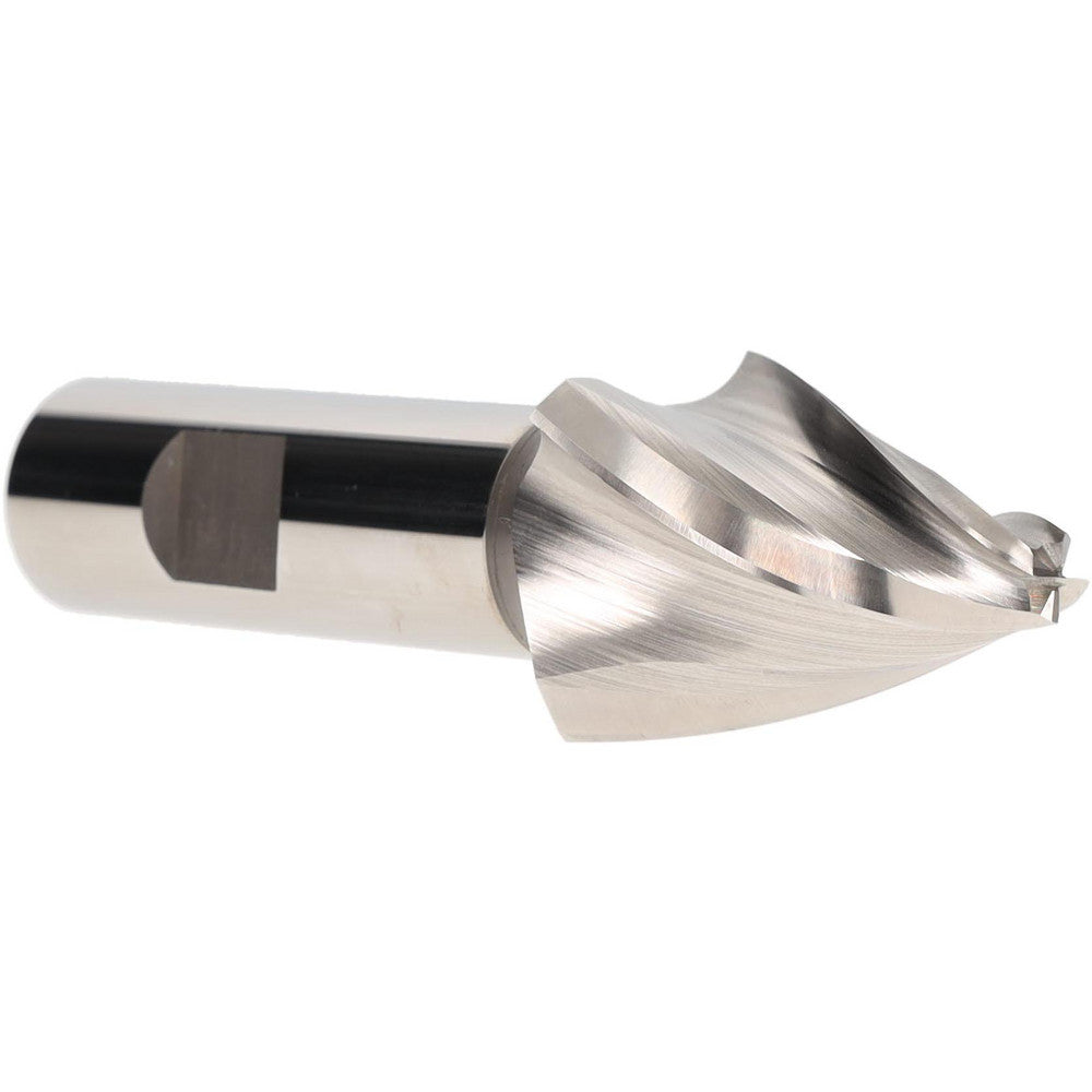 AWARD CUTTER CO., INC. W-406 Tapered End Mill 20 deg Angle per Side, 1/4" Small Dia, 1-1/2" LOC, 4 Flute, High Speed Steel, Square End