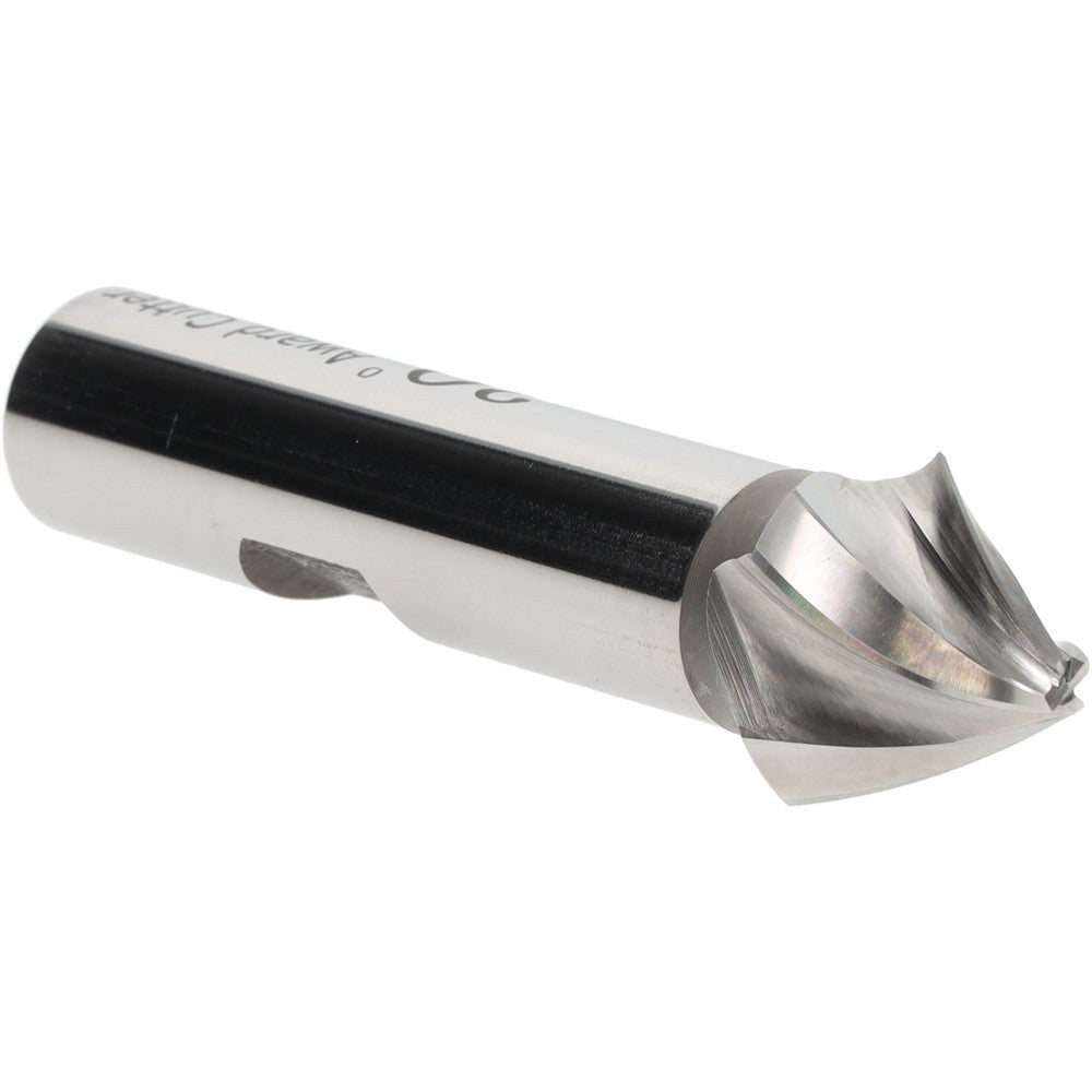AWARD CUTTER CO., INC. Z-202 Tapered End Mill 30 deg Angle per Side, 1/8" Small Dia, 1/2" LOC, 4 Flute, High Speed Steel, Square End