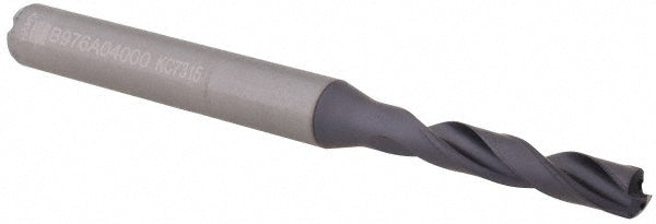 Kennametal 1913515 Screw Machine Length Drill Bit 4.00 mm Dia, 140 deg Point, Solid Carbide