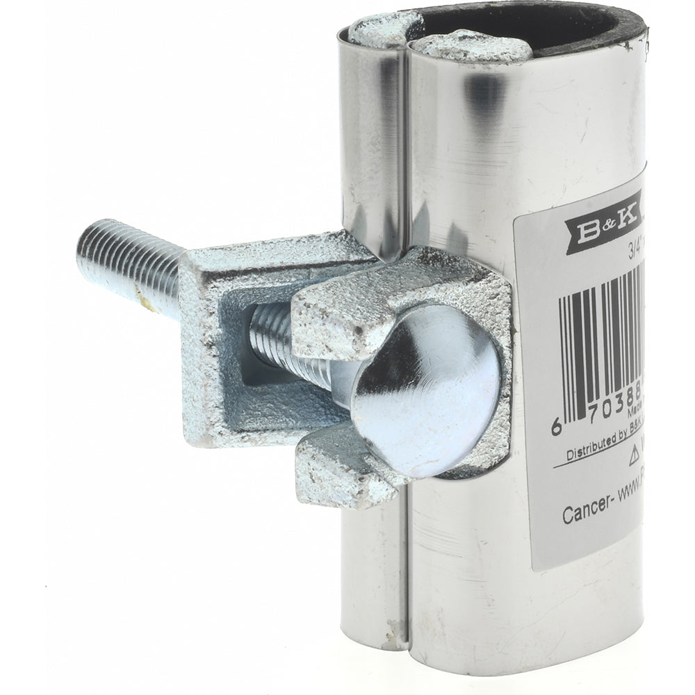 B&K Mueller 160-604 3/4" Pipe Single Bolt 3" Repair Clamp