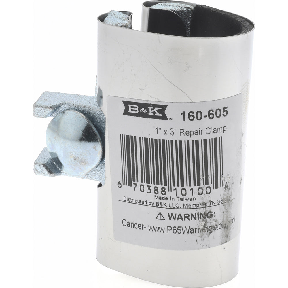 B&K Mueller 160-605 1" Pipe Single Bolt 3" Repair Clamp