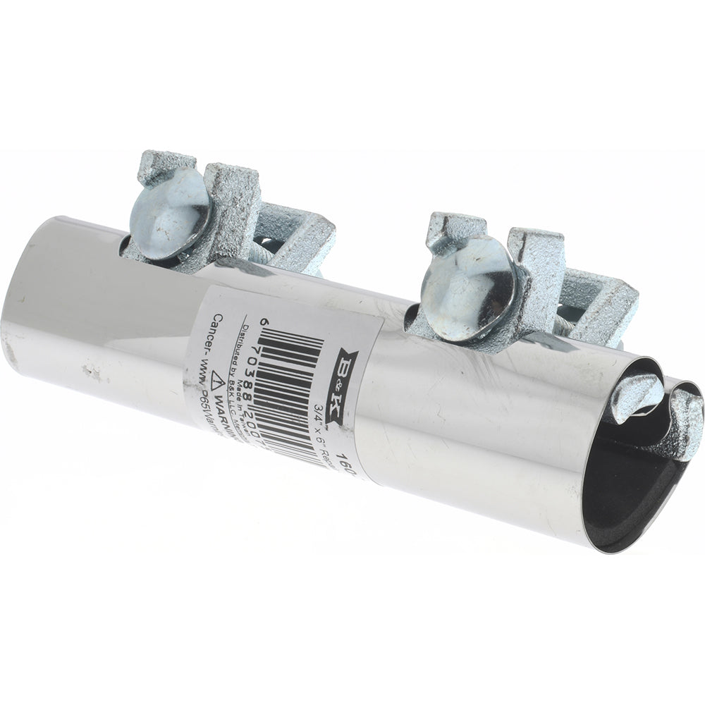 B&K Mueller 160-704 3/4" Pipe Two Bolt 6" Repair Clamp