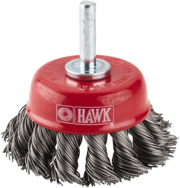 Value Collection S04185450 Cup Brush 2-3/8" Dia, 0.012" Wire Dia, Steel, Knotted