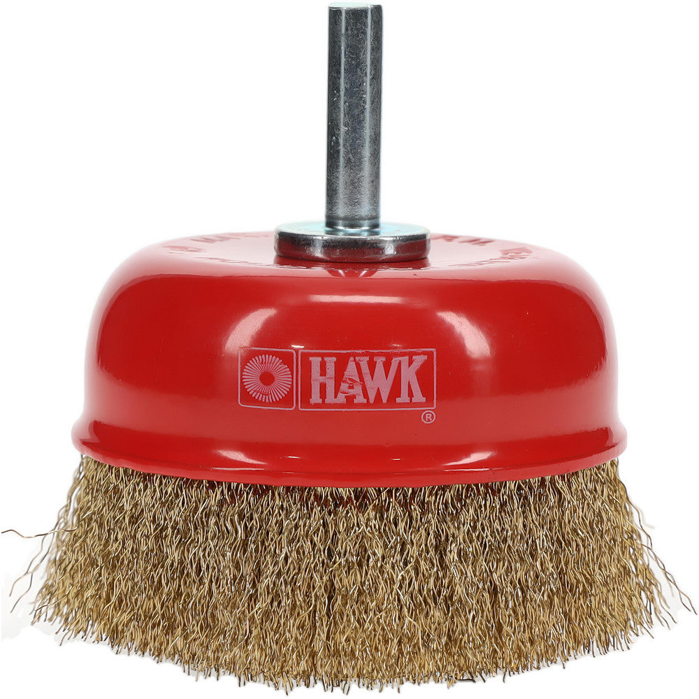 Value Collection S04186060 Cup Brush 3" Dia, 0.008" Wire Dia, Steel, Crimped