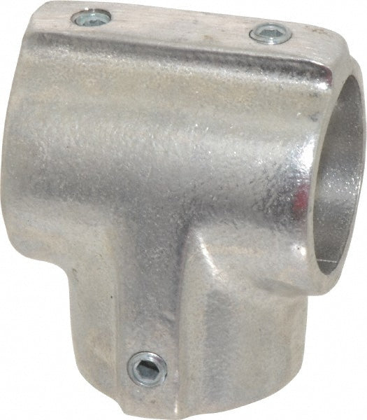 Hollaender 5-7 1-1/4" Pipe, 90&deg Three Socket Tee, Aluminum Alloy Tee Pipe Rail Fitting