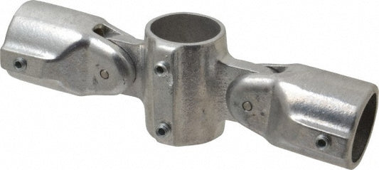 Hollaender 19-7 1-1/4" Pipe, Adjustable Cross Assembly, Aluminum Alloy Cross Pipe Rail Fitting