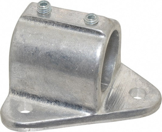 Hollaender 50-7 1-1/4" Pipe, Wall Mount Flange, Aluminum Alloy Flange Pipe Rail Fitting