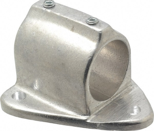 Hollaender 50-8 1-1/2" Pipe, Wall Mount Flange, Aluminum Alloy Flange Pipe Rail Fitting