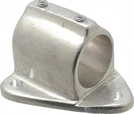 Hollaender 50-8 1-1/2" Pipe, Wall Mount Flange, Aluminum Alloy Flange Pipe Rail Fitting