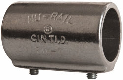 Hollaender 70-7 1-1/4" Pipe, Aluminum Alloy Straight Coupling Pipe Rail Fitting