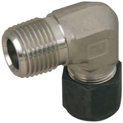 Parker 5-2 CBZ-SS Compression Tube Male Elbow 1/8" Thread, Compression x MNPT