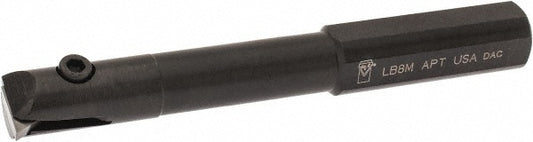 APT LB8M 1/2" Min Bore, 2-1/4" Max Depth, Neutral Indexable Boring Bar