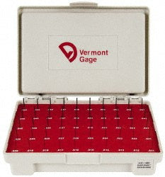 Vermont Gage 901200200 Class ZZ Plug Gage Set 0.011 to 0.06" Range, 50 Pc