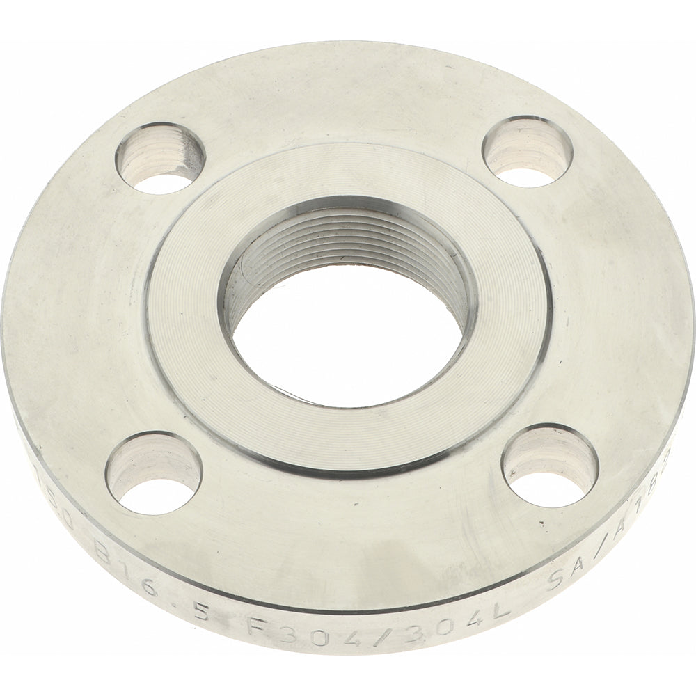 Merit Brass A435-24 1-1/2" Pipe, 5" OD, Stainless Steel, Threaded Pipe Flange