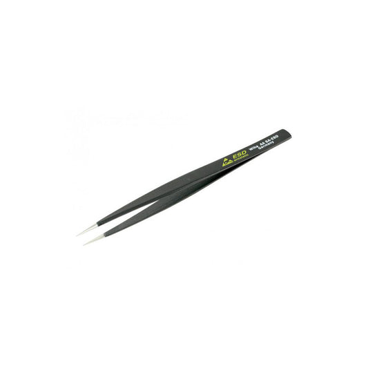 Wiha 44501 ESD Safe Tweezer AA-SA, Stainless Steel, Universal Fine Point Tip, 5-1/8" OAL