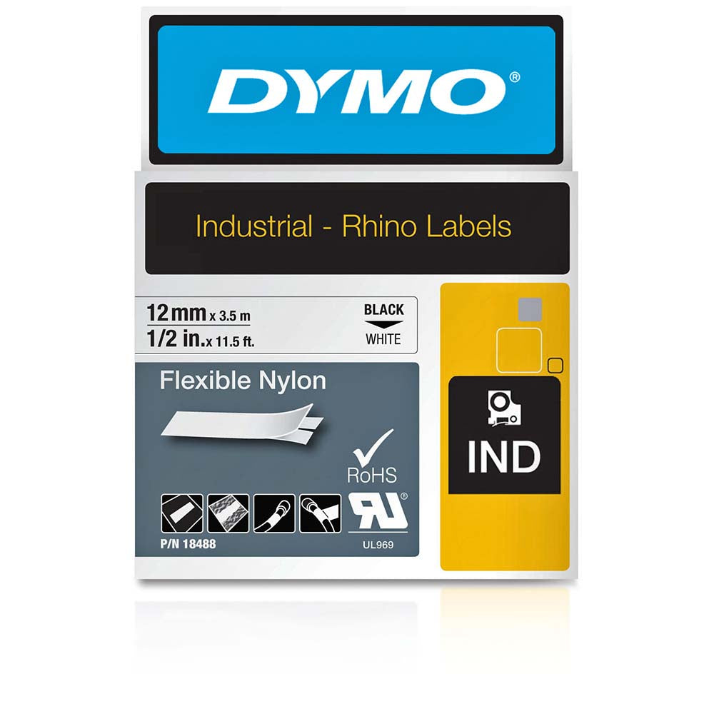 Rhino 18488 Flexible Tape 11.5', Nylon, White