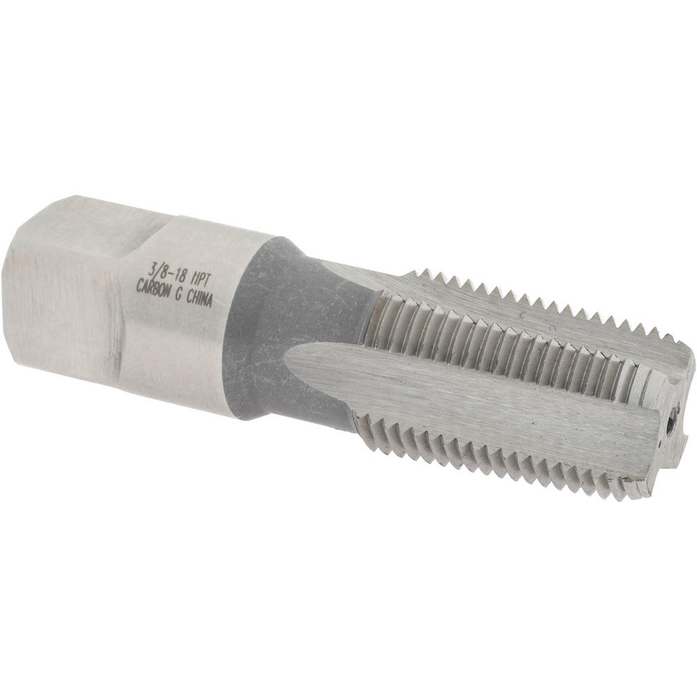 Value Collection JY4350047 Standard Pipe Tap 3/8-18, NPT, 4 Flutes, Carbon Steel, Bright/Uncoated