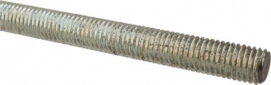 ALL AMERICA THREADED PRODUCTS 03132 General-Purpose Threaded Rod 5/8-11, 2' OAL, Low-Carbon Steel, Zinc Finish
