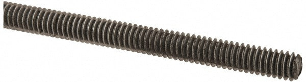 All America Threaded Products 01042 General-Purpose Threaded Rod #8-32, 2' OAL, Low-Carbon Steel, Oil Finish