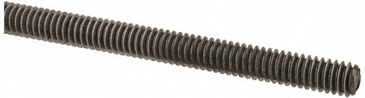 All America Threaded Products 01042 General-Purpose Threaded Rod #8-32, 2' OAL, Low-Carbon Steel, Oil Finish