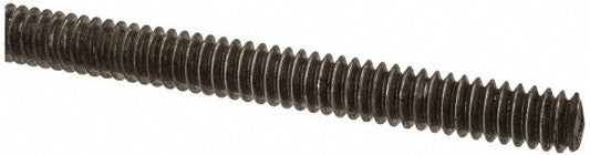All America Threaded Products 01052 General-Purpose Threaded Rod #10-24, 2' OAL, Low-Carbon Steel, Oil Finish