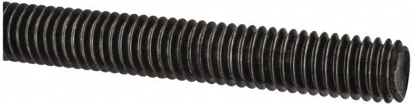 ALL AMERICA THREADED PRODUCTS 01092 General-Purpose Threaded Rod 3/8-16, 2' OAL, Low-Carbon Steel, Oil Finish