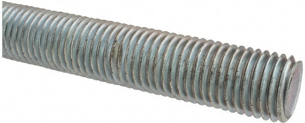 ALL AMERICA THREADED PRODUCTS 01162 General-Purpose Threaded Rod 1-8, 2' OAL, Low-Carbon Steel, Oil Finish