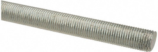 ALL AMERICA THREADED PRODUCTS 20204 General-Purpose Threaded Rod 3/8-24, 2' OAL, Low-Carbon Steel, Zinc Finish