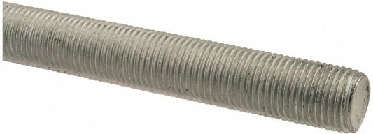 ALL AMERICA THREADED PRODUCTS 20206 General-Purpose Threaded Rod 1/2-20, 2' OAL, Low-Carbon Steel, Zinc Finish
