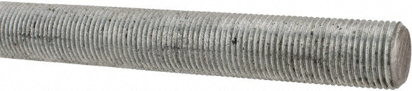 ALL AMERICA THREADED PRODUCTS 20208 General-Purpose Threaded Rod 5/8-18, 2' OAL, Low-Carbon Steel, Zinc Finish