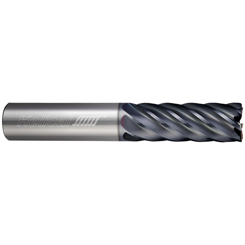 Helical Solutions 81652 Corner Radius End Mill 1/8" Dia, 1/2" LOC, 0.0150" Radius, 4 Flute, Solid Carbide