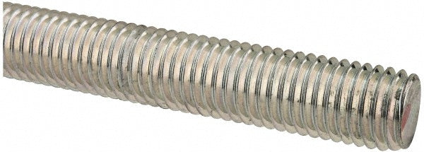 All America Threaded Products 2379 Metric Threaded Rod M14, 1.00 m OAL, Steel, Zinc Finish