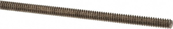 ALL AMERICA THREADED PRODUCTS 13303 General-Purpose Threaded Rod #6-32, 3' OAL, Stainless Steel, Plain Finish