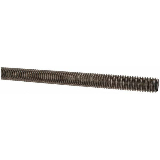 ALL AMERICA THREADED PRODUCTS 45500 General-Purpose Threaded Rod 7/16-14, 3' OAL, Stainless Steel, Plain Finish