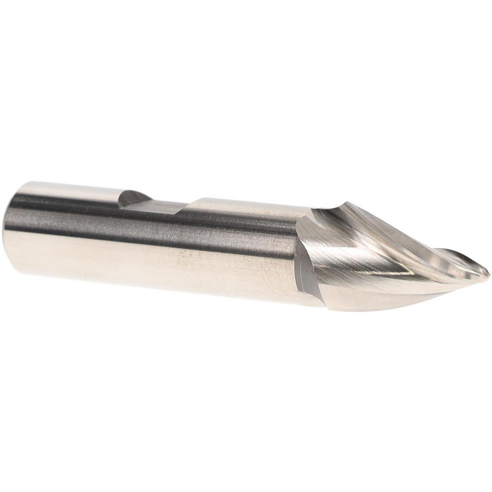 AWARD CUTTER CO., INC. BW-103 Tapered End Mill 20 deg Angle per Side, 3/32" Small Dia, 3/4" LOC, 3 Flute, High Speed Steel, Ball End