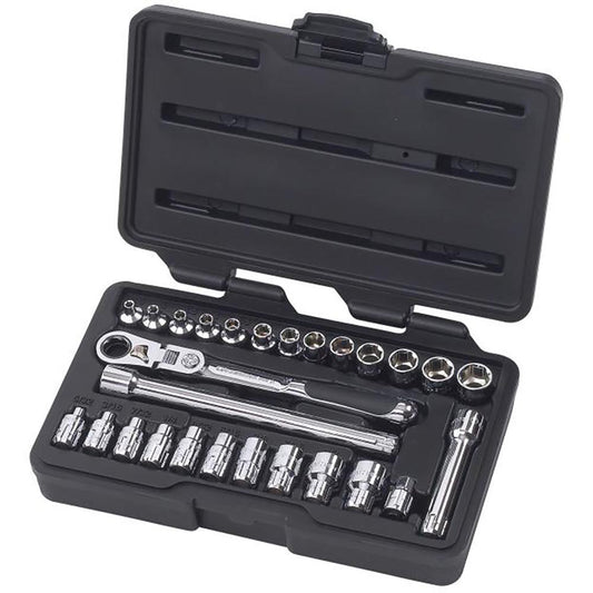 GEARWRENCH 891427 Pass Through Standard Socket Set 27 Pc, 1/4" Drive, 5/32 to 9/16" Socket