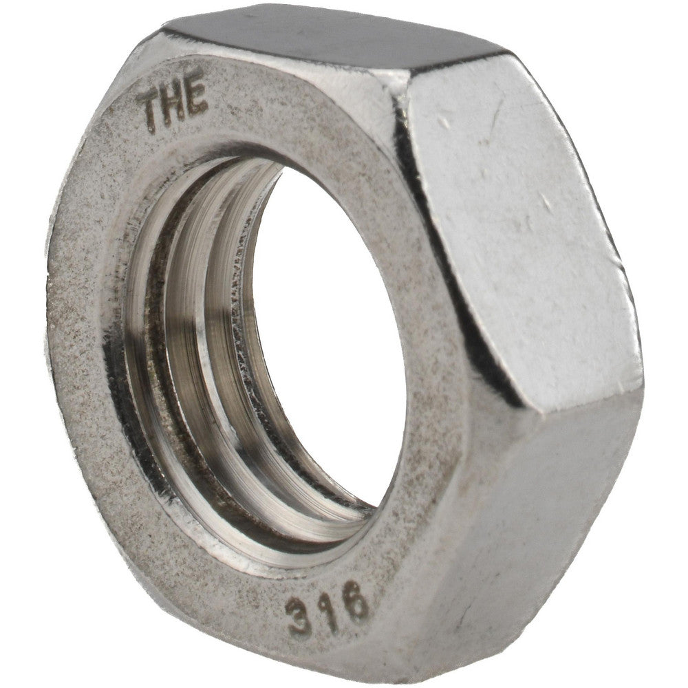 Value Collection V70190PS Jam Nut 3/4-10, Grade 316 Stainless Steel, Bright/Uncoated Finish