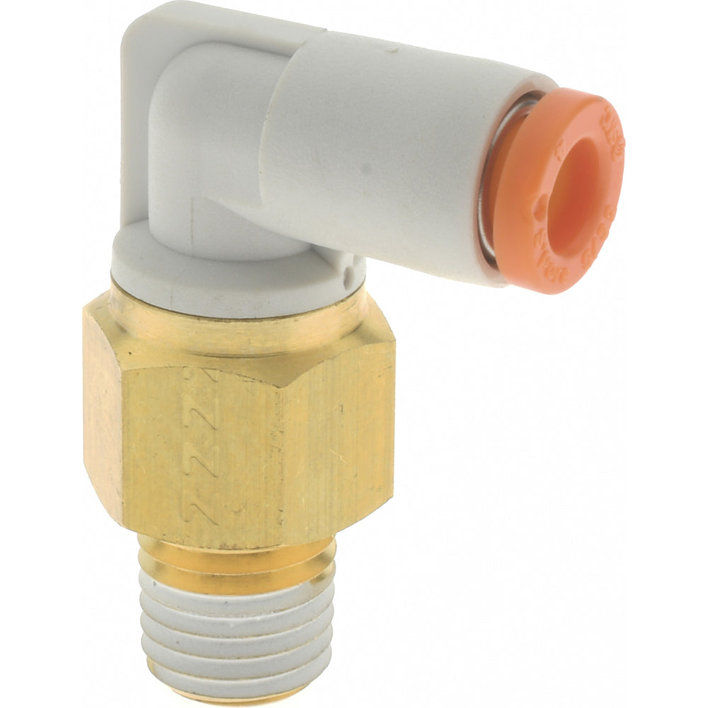 SMC Pneumatics KQ2L03-U01A Push-to-Connect Push-to-Connect Fitting Elbow, Universal, 5/32" OD