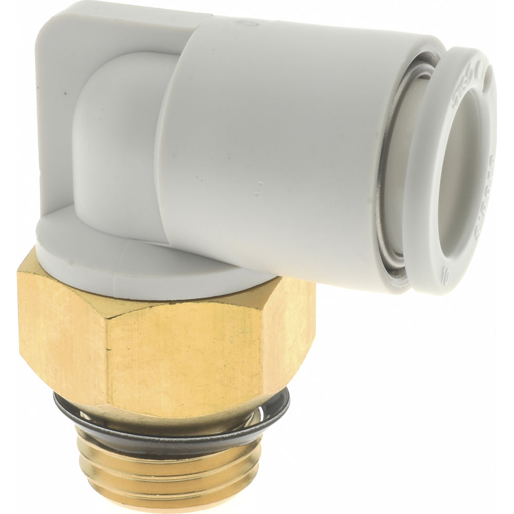 SMC Pneumatics KQ2L10-U02A Push-to-Connect Push-to-Connect Fitting Elbow, Universal, 10.00 mm OD