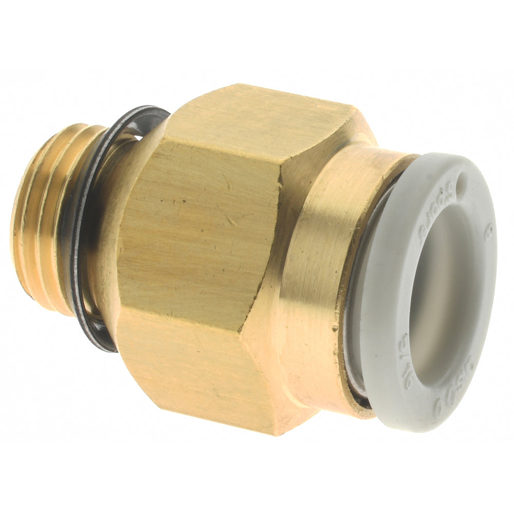 SMC Pneumatics KQ2H08-U01A Push-to-Connect Push-to-Connect Fitting Connector, Universal, 8.00 mm OD