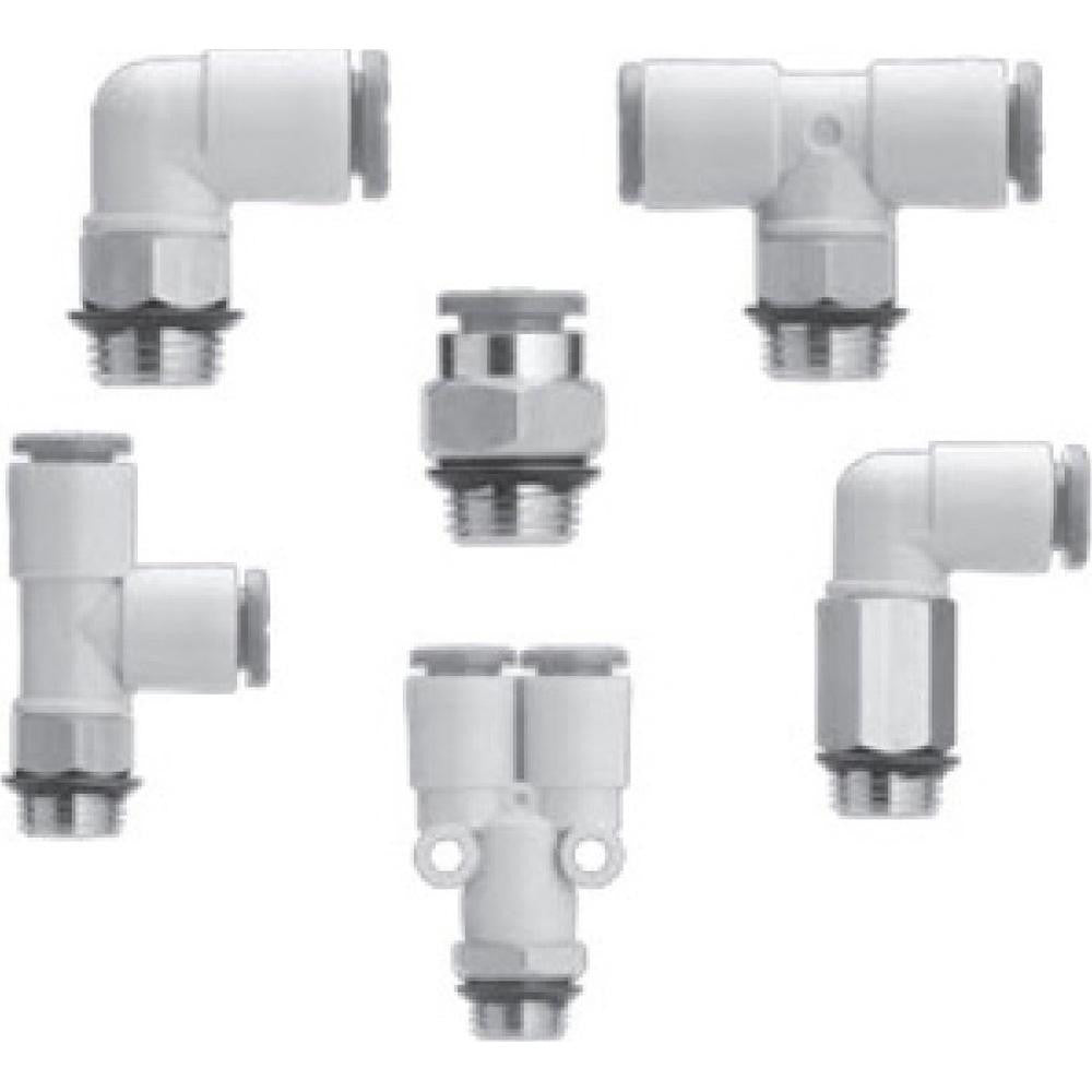 SMC Pneumatics KQ2L13-U04A Push-to-Connect Push-to-Connect Fitting Elbow, Universal, 1/2" OD