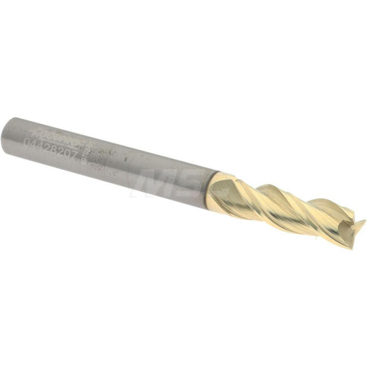 Accupro 2500023 Square End Mill  0.2500" Dia, 0.75" LOC, 0.25" Shank Dia, 2.5" OAL, 3 Flutes, Solid Carbide